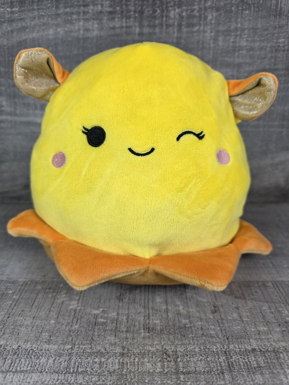 Squishmallow Sealife Bijan the Yellow Dumbo Octopus 8" Soft Plush Jazz b166